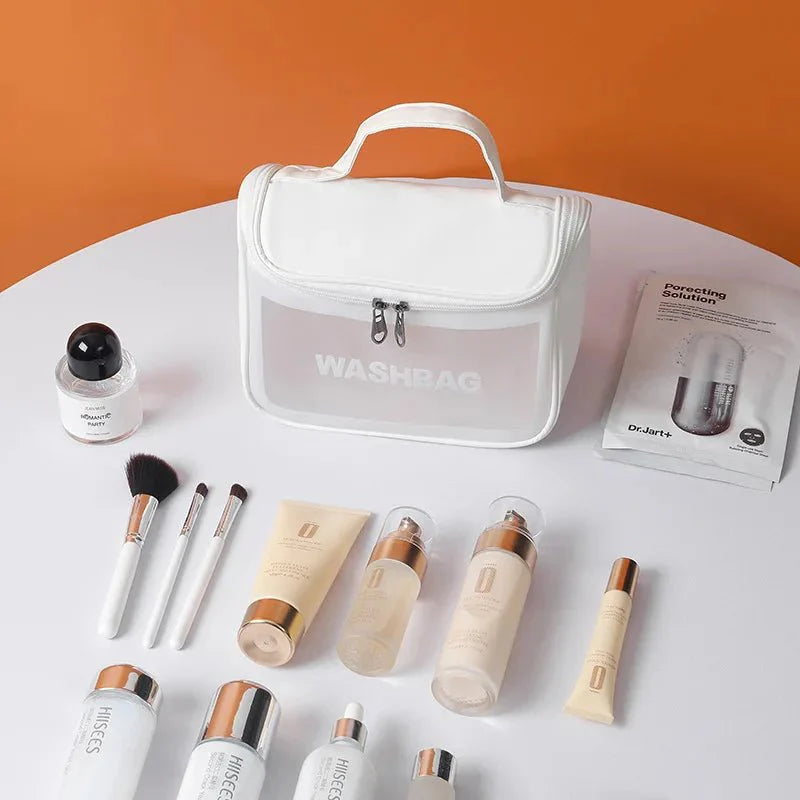 Bolsa Necessarie Transparente  Impermeável - WashBag
