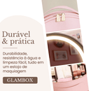 Estojo de Maquiagem GlamBox Multifuncional com Espelho LED